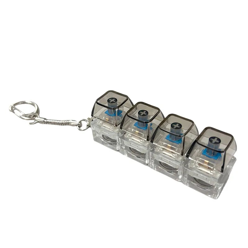 Mini LED Keyboard Clicker – 4 Key Satisfying Fidget Button