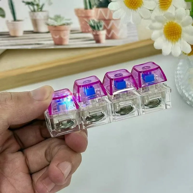 Mini LED Keyboard Clicker – 4 Key Satisfying Fidget Button