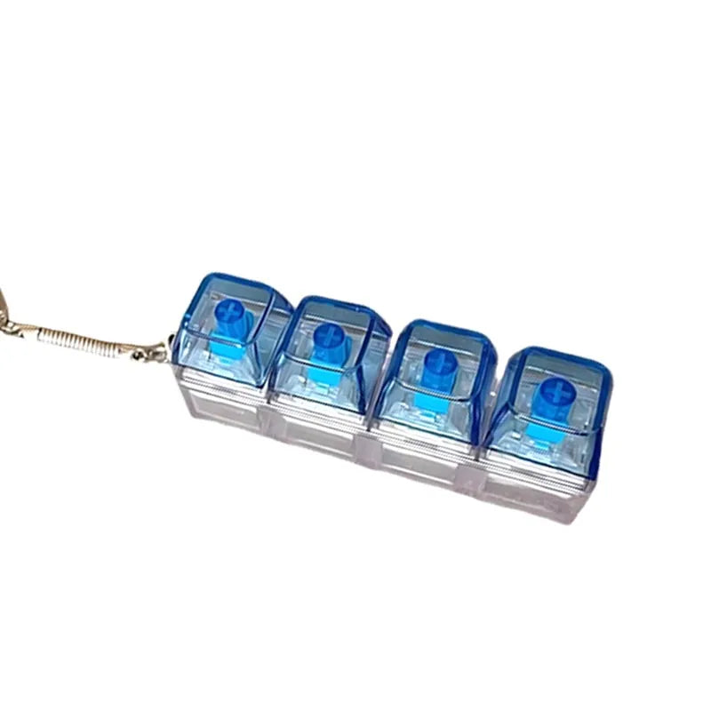 Mini LED Keyboard Clicker – 4 Key Satisfying Fidget Button