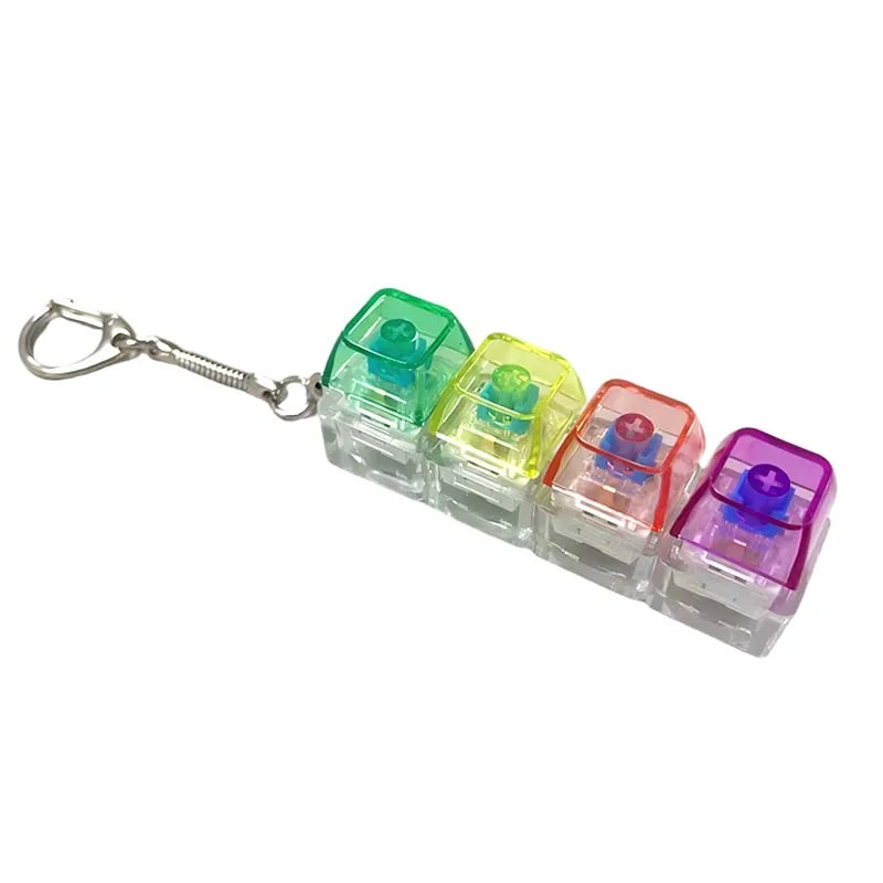 Mini LED Keyboard Clicker – 4 Key Satisfying Fidget Button